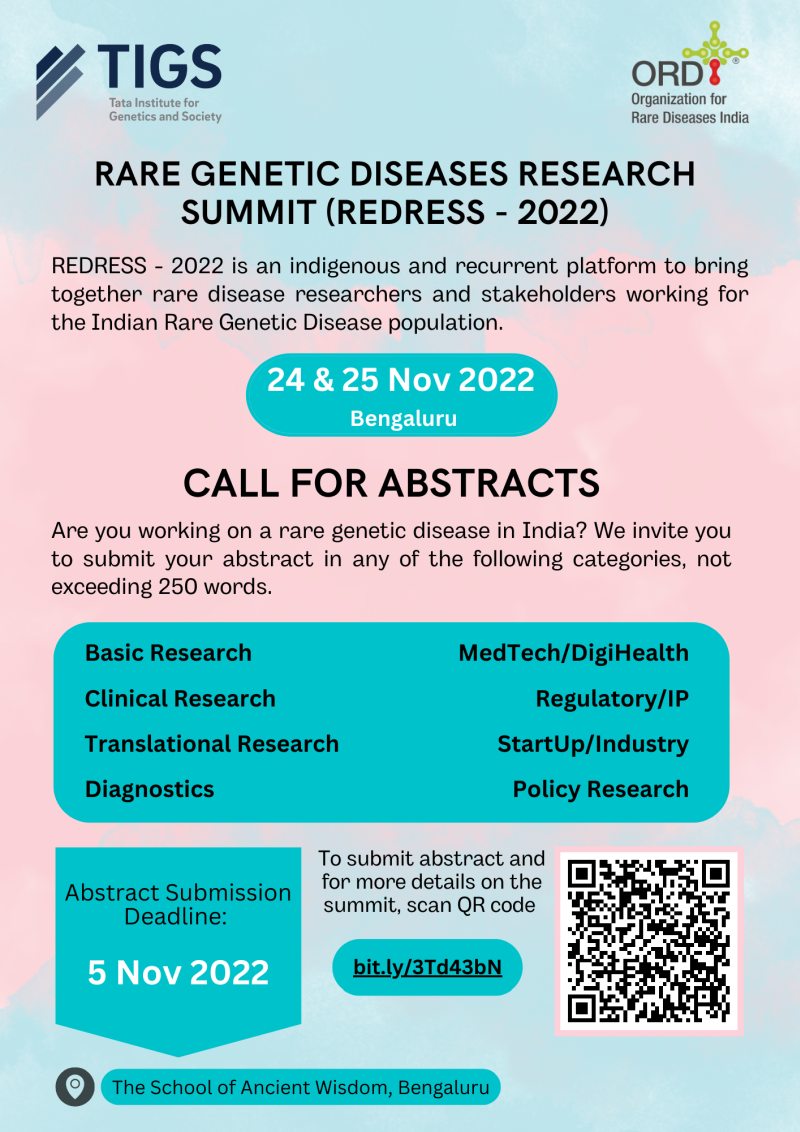 Rare Genetic Diseases Research Summit Ord India 6228